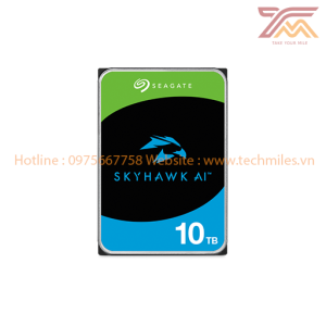 Ổ Cứng HDD SEAGATE SkyHawk AI 10TB 3.5 inch, 7200RPM, SATA III, 256MB Cache (ST10000VE0001)