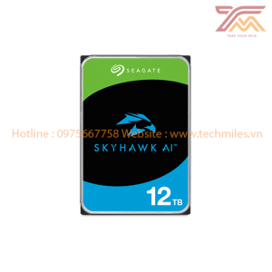 Ổ Cứng HDD SEAGATE SkyHawk AI 12TB 3.5 inch, 7200RPM, SATA III, 256MB Cache (ST12000VE0001)