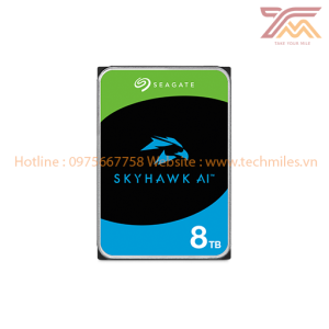 Ổ Cứng HDD SEAGATE SkyHawk AI 8TB 3.5 inch, 7200R, SATA III, 256MB Cache (ST8000VE001)