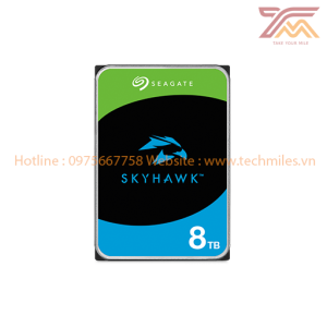 Ổ Cứng HDD SEAGATE SkyHawk 8TB 3.5 inch, 5400RPM, SATA III, 256MB Cache (ST8000VX010)