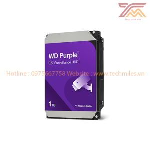 Ổ cứng HDD Camera WD Purple 1TB 3.5 inch SATA III 64MB Cache 5400RPM (WD11PURZ)