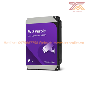Ổ cứng HDD Camera WD Purple 6TB 3.5 inch SATA III 256MB Cache 5400RPM (WD64PURZ)