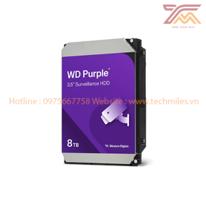 Ổ cứng HDD Camera WD Purple 8TB 3.5 inch SATA III 256MB Cache 5640 RPM (WD85PURZ)